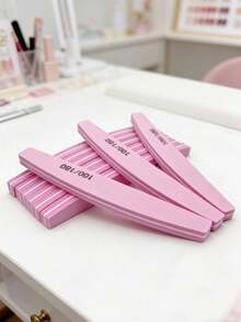 1/5/10/20-Piece Sponge Nail File And Polishing Block Set, Double-Sided Design, 100/180 Grit, Professional Nail Care Tools For Nail Polishing And Shaping - Multicolor - View 2