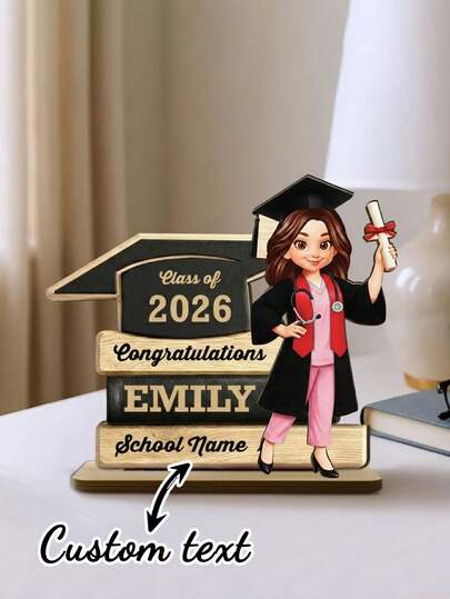 Placa de Formatura em Enfermagem 2026/2027, Comemoração de Formatura em Escola de Enfermagem, Presente para Graduado, Filha, Filho