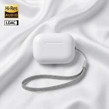 Wireless Headphones With Deep Active Noise Cancellation, Compatible With Android And IOS, High-Fidelity Sound Quality, Powerful Bass, Low Latency, True Wireless Bluetooth Earbuds, Noise Cancelling For Office - White - View 2