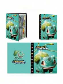pokemon Álbum de tarjetas de 4 paneles con bandeja para tarjetas de clasificación, tema de Charizard, serie Pokémon, álbum de coleccionista, contiene 240 tarjetas, regalo del Día de San Valentín - Multicolor - Ver 10