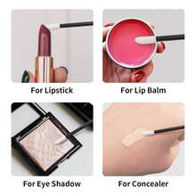 500PCS Lip Wands Applicators Disposable - Vaincre Lip Brush, Lipstick Lint Free Brush Makeup Gloss Wands, Makeup Applicator Beauty Tool Kits Black - Màu A - Xem 7