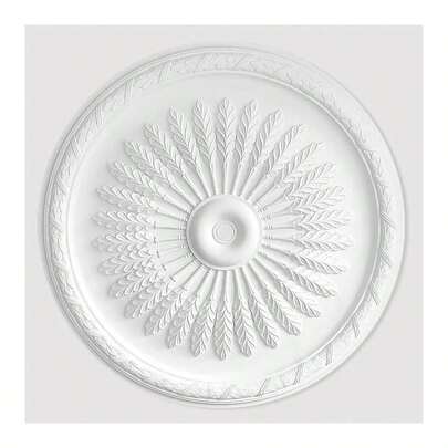 Ceiling E Polyurethane Resin – Quality Decorative 'Frecce Piumate' Dia 91.5cm