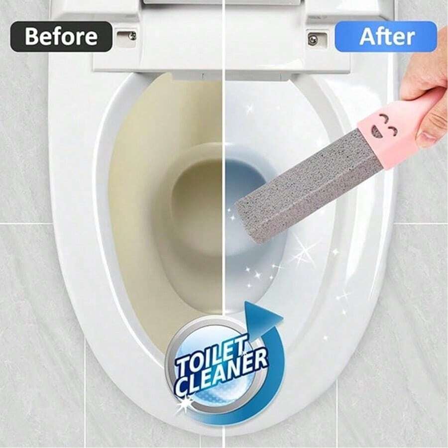 Toilet Cleaning Ring, Pumice Used For Toilet Cleaning, Bathtub, Grill, Swimming Pool, Sink, Grate-Reusable Scrubbing Stone Cleaner. - Multicolor - View 1