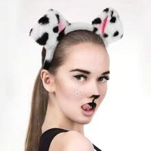1 Set Dalmatian Ear Headband, Realistic Animal Ear Cosplay Costume Accessories (Random Style) - Multicolor - View 6