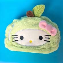 1pc Sanrio Cute New Kitty Cat Plush Pencil Case, Large Stationery Bag, Portable High-Quality Cosmetic Organizer Pouch - Multicolor - View 10