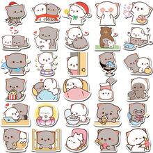 60pcs Cartoon Cute Peach Cat Graffiti Stickers Mobile Phone Case Diy Laptop Water Cup Waterproof Decorative Stickers - 1 Set - View 6