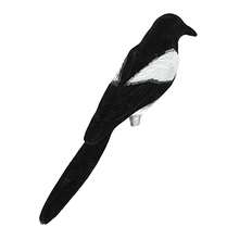 Magpie Decoy For Trap Bird Handcraft Durable Fake Birds Hunting Decoys - Black - View 3