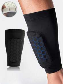 1PC/1Pair Summer Sports Calf Guards, Honeycomb Anti-Collision Design, Football Specialized Leg Protective Sleeves - Multicolor - View 4