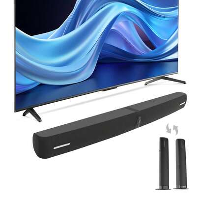 Sound Bar For Smart TV, Soundbar With Wired & Wireless Connect, Auto Volume Boost, ARC/Optical/AUX Cables & Remote, 2 In 1 Separable Soundbar Speaker