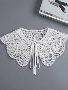 1 chiếc cà vạt móc rỗng trang trí dành cho nữ, kiểu dáng cổ điển nhẹ nhàng, có thể tháo rời, thích hợp mặc hàng ngày. - Nhiều màu - Xem 8