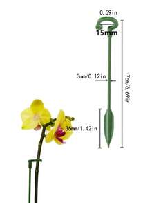 5pcs Orchid Support Stakes, Butterfly Orchid Plant Flower Pot Holder Rack - A - View 5