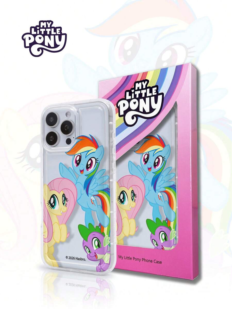 Hasbro MY LITTLE PONY Ốp điện thoại hoạt hình nữ tính chính hãng, trong suốt, tương thích với iPhone 17, 17 Air, 17 Pro, 17 Pro Max, 11, 12, 13, 14, 15, 16 Pro, 16 Pro Max, 14 Plus, 15 Plus, 16 Plus, 15 Pro Max, 16 Pro, 16 Pro Max, XR, XS Max - Trong suốt 1 - Xem 1