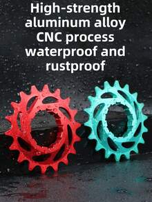 VXM Mountain Road Slope Bike HG Cassette Flywheel Chain Set, Aluminum Alloy 16T/18T Single Speed Bicycle Parts - Multicolor - View 2