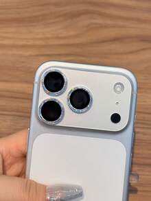 3片装 - 银色星空相机镜头保护膜，兼容 17 Pro Max（6.9英寸），9H硬度，星空图案，高清透明，带独立金属环，兼容 17 Pro、16 Pro Max、15、14、13、12和11系列，情人节礼物，适用于日常、办公室、家庭使用，防水防震防摔防刮。 - 銀色 - 查看 6