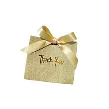 迷你纸质礼品袋，金/银箔礼品袋，时尚手提袋，带蝴蝶结装饰，印有“谢谢”字样的糖果盒，蝴蝶结装饰的礼品盒和礼品袋，适用于婚礼、生日派对、礼品包装、购物袋、派对回礼，饰有丝带蝴蝶结，可折叠，易于存放，是派对回礼、生日装饰、礼品包装、节日礼物、小物件收纳的理想之选，也适用于婚礼派对装饰、新娘回礼、婚礼宾客礼物、母亲节礼物、节日礼物等。 - 彩色 - 查看 5