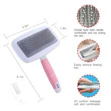 Crafterlife Small Animal Pet Grooming Kit With Pet Shedding Slicker Brush, Bath Massage Glove, Pet Grooming Comb, Nail Clipper Trimmer For Rabbit, Puppy, Kitten, Guinea Pig, Hamster, Ferret (Pink) - Màu A - Xem 4