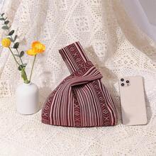 Travachic Women's Retro Geometric Pattern Casual Wristlet Pouch, Cute Compact Handbag - Multicolor - View 4