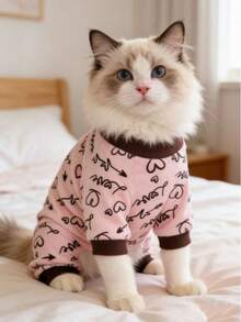 1件宠物狗睡衣，防掉毛休闲可爱空调服，适合小型至中型犬，宠物 - 彩色 - 查看 5