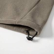 Mubberry Mens Double Side Fleece Jacket Pullover Pockets Warm Sweatshirt Winter Jacket Thermal - 咖啡 - 查看 3