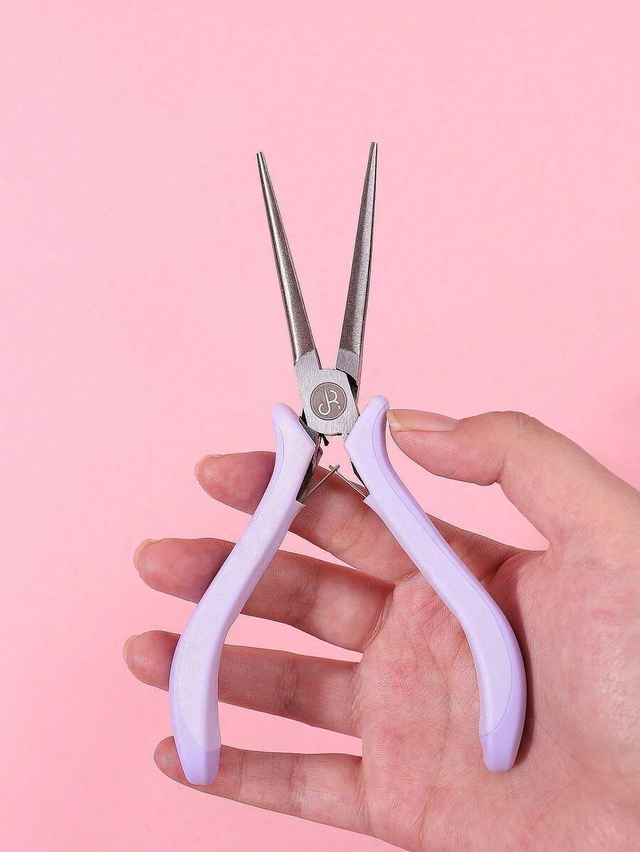 紫色手柄长尖指甲修型钳，指甲延长修型夹，指甲延长工具 - 彩色 - 查看 1
