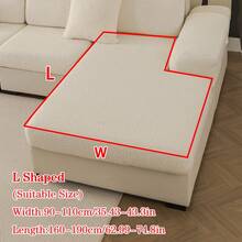 1件加厚保暖纯色泰迪绒防滑沙发垫套，简约现代柔软亲肤宠物友好防污弹力沙发套，秋冬季防猫抓沙发垫，适用于L型组合沙发和1/2/3/4座沙发 - 米色 - 查看 19