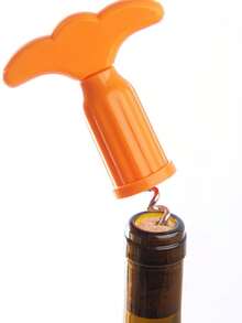 5pcs/10pcs/15pcs Plastic Wine Bottle Opener With Stainless Steel Handle, Easy To Use, Essential For Home Kitchen - Multicolor - View 4