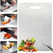 3pcs High-Quality Stainless Steel Cutting Board Set - Durable, Easy To Clean, Suitable For The Kitchen, Space-Saving, Rust-Proof And Food Preparation - 3 chiếc (phiên bản hộp màu nâng cấp) - Xem 6