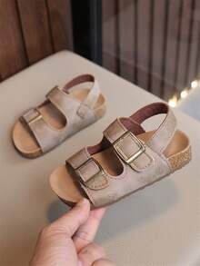 Children's Shoes, Summer Girls' Sandals, Boys' Roman Shoes, Kids' Beach Shoes, Baby Shoes - Khaki - View 1