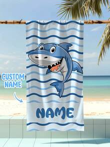 Personalized Children's Beach Towel, Perfect Summer Birthday Gift, Suitable For Various Summer Occasions. Customizable Beach Towel And Accessories, Applicable For Beach, Swimming Pool, Travel, Camping, Yoga And Other Scenarios. - Multicolor - View 7