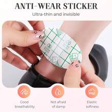 Invisible Gel Heel Protector For Blister Prevention, Soft Cushioned Anti-Rub Shoe Back Pads - 1pack 20pcs - 查看 8