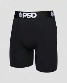 PSD Men's Boxer Briefs Solids 3 Pack, Black -  Underwear - Men's Boxers, Men's Underwear - Men Boxers Basics - màu đen - Xem 2