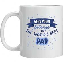 Dad Fathers Day Birthday Gifts Dad,World`S Best Dad Mug 11 OZ Coffee Cup Dad,Gifts Dad,Dad Mugs Gifts From Daughter Son,Funny Presents Dads - 11盎司1件 - 查看 2