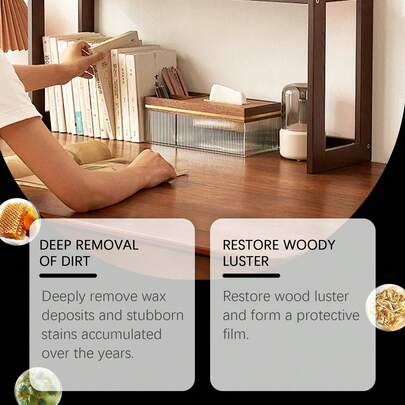 1pc/2pcs Beeswax Furniture Care Agent, Can Remove Dust From Home Surfaces And Brighten Wooden Materials, Suitable For Wood Floors, Furniture And More, Easy To Use: Repeatedly Wipe The Area That Needs Polishing, Nourish The Wood, Instantly Enhance The Luster. Can Be Given As A Gift To Family And Friends, A Great Gift For Holidays, Random Shipment Of New And Old Versions, Upgraded Packaging But Consistent Product Effect.
