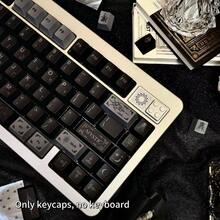Juego de teclas pequeño con tema misterioso FKKeys, teclas personalizadas de PBT con sublimación original de cinco lados para teclado - Teclas de temática mística (sin teclado) - Ver 7