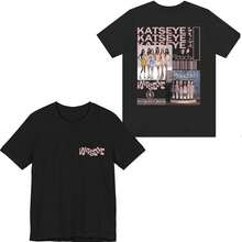 KATSEYE Double-Sided Graphic T-Shirt - "You Could Have Had My Love" Lyric Merch, Premium Cotton Oversized Fan Apparel, KATSEYE Tour & Concert Tee, Gift For KATSEYE Fans & Pop Music Enthusiasts - 黑色 2 - 查看 2