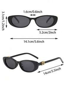 一副黑色镜框灰色镜片休闲时尚眼镜 - 彩色 - 查看 2