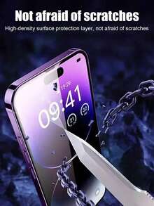 4 piezas Protector de pantalla de privacidad, compatible con iPhone 11/12/13/14/15/16/17, hecho de vidrio templado con protección antiespia de 28° y dureza 9H, resistente a arañazos y desgaste, fácil de instalar - Negro - Ver 6