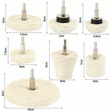 Polishing Buffing Pads Mop Wheel Buffer Pad Drill Kit For Car Polisher 7Pcs Set - White - View 5