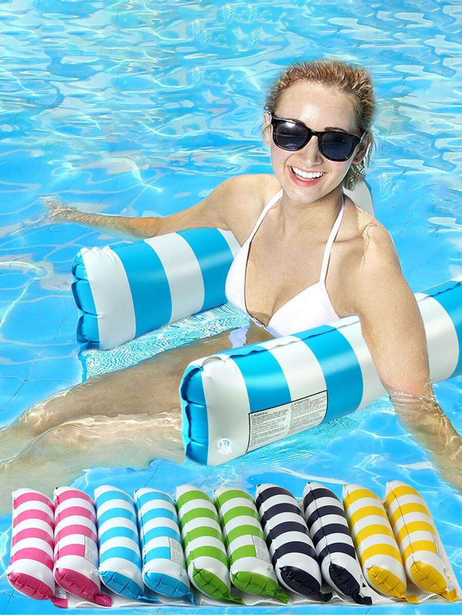 Pool Hammock Floats, 1Pack 4-In-1 Inflatable Water Hammocks Floaties (Saddle, Lounge Chair, Hammock, Drifter), , Pool Float Lounger For Adults - Multicolor - View 1