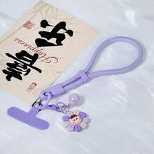 1pc Adjustable Phone Lanyard, New Style Phone Strap Wrist Short Clip Pendant, High-End Durable Universal Phone Hanging Chain - Multicolor - View 6