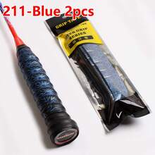 2 piezas de cinta de agarre para raqueta de bádminton con camuflaje, cinta de empuñadura de PU transpirable y absorbente del sudor con alta elasticidad y amortiguación, adecuada para bádminton, tenis, béisbol, caña de pescar y bicicleta - Multicolor - Ver 19