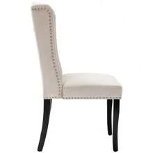 Dining Chairs - Beige + Velvet-1 - View 10