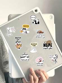 57pcs Arabic MeMe Stickers Handbook Notebook Laptop Phone Case Guitar Decorative Decals - Arabic MeMe - View 6