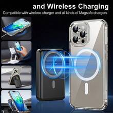 1个：白色透明磁吸手机壳，兼容苹果 16、16 Pro、16 Pro Max、i15系列、14系列和13系列。这是一款支持无线充电的磁吸手机壳，白色透明，防震，并采用气囊设计。 - 白色 - 查看 5