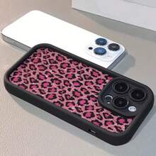 おしゃれで大胆なローズレッドのレオパードプリントのスマホケース。  15 Pro Max、 11/11 Pro Max/11 Pro/12/12 Pro/12 Pro Max/13/13 Pro/13 Pro Max/14/14 Pro/14 Pro Max/15/15 Pro Max/15 Pro/16/16 Pro/16 Pro Maxに対応。 保護機能付きき。 - ブラック - チェックする 4