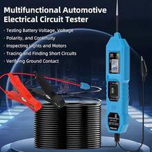 Portable Automotive Circuit Digital Measurement Pen 6-24V Fault Detector Automotive Electrical System Tester - Essential For Auto Repair And Household Use - Blue - View 3