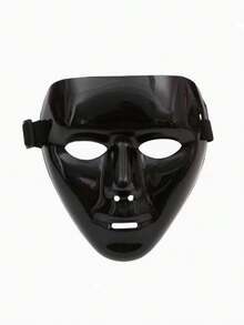 V-Shaped Death Mask Dancer White Hip Hop Goth Full Face Mask, Suitable For Masquerade Ball, Halloween, Singles Party - Multicolor - View 7