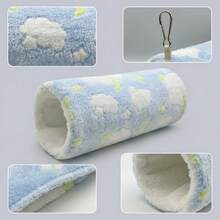 1 pieza Cama de invierno para mascotas de algodón grueso y suave, estilo túnel, cama de descanso diario cómoda para mascotas pequeñas, suministros para mascotas, equipo para mascotas pequeñas, jaula y nido para mascotas pequeñas, cama y hamaca para animales pequeños - Multicolor - Ver 6