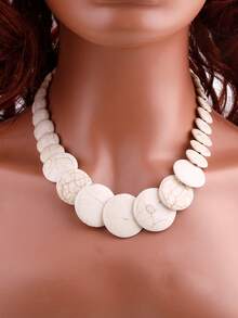 1件波西米亚风格绿松石颈链 - 項鍊 - 查看 3