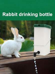Automatic Pet Water Dispenser, Suitable For Small Pets Like Rabbits, Hamsters, Guinea Pigs, Squirrels - White - View 3